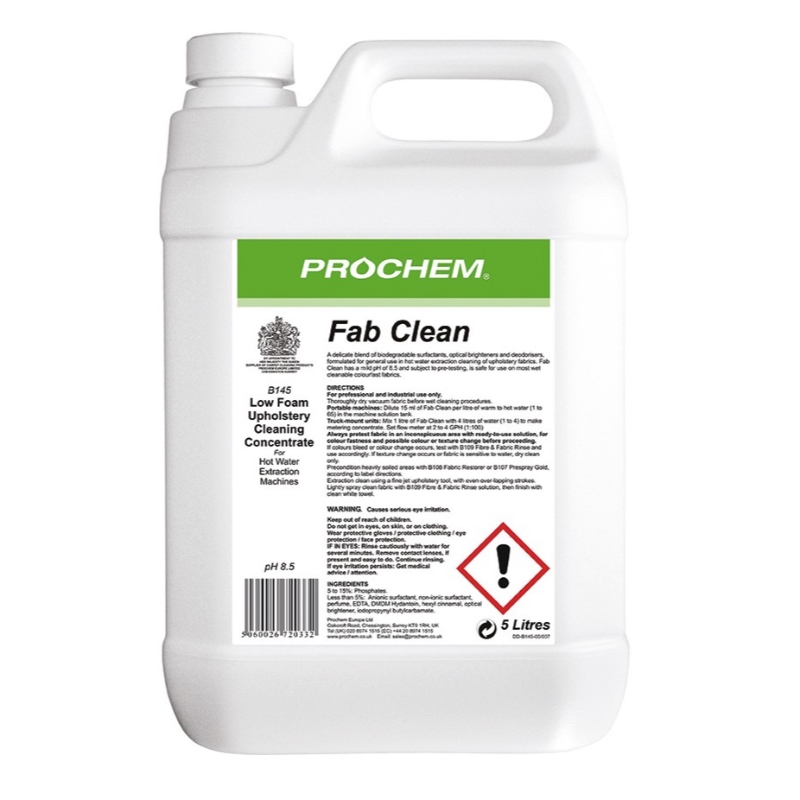 Prochem Fab Clean 5L for upholstery