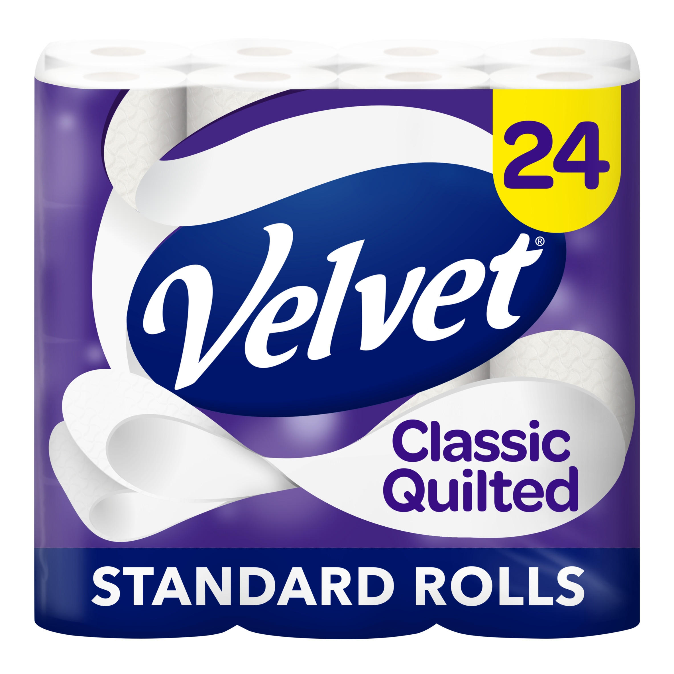 Velvet Classic Quilted Toilet Rolls 24