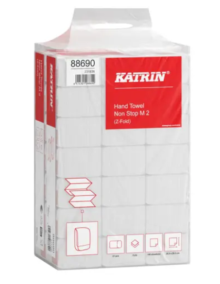 Katrin Z-Fold Hand Towels 2ply 2940 sheets