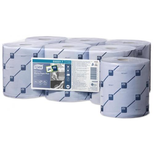 Tork Reflex Wiper 150M, x6 Blue 2 ply