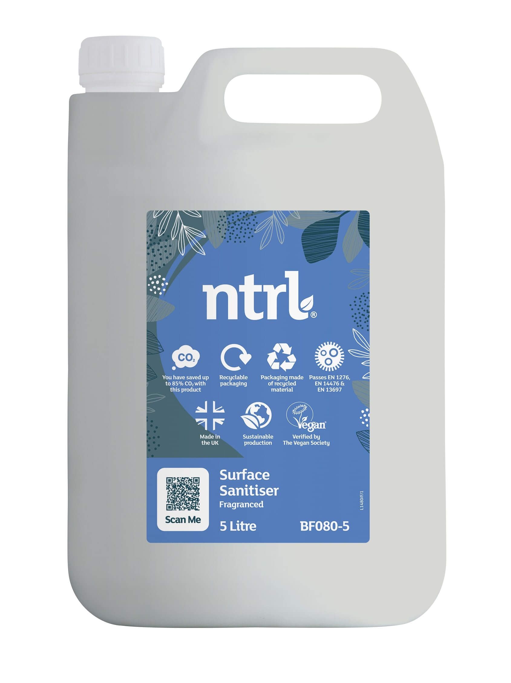 Jangro NTRL Surface Sanitiser Fragranced 5l