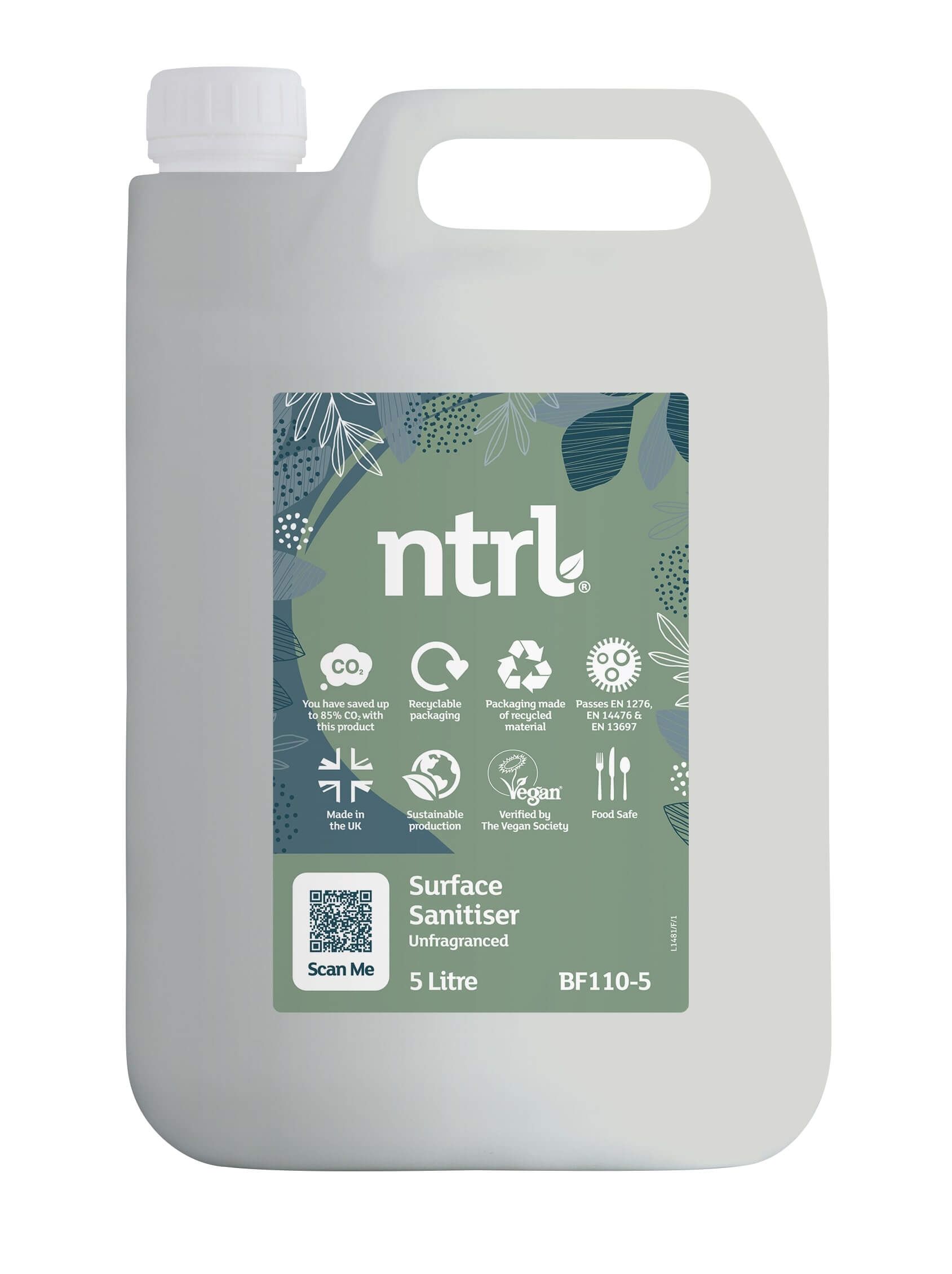 Jangro NTRL Surface Sanitiser Unfragranced 5l