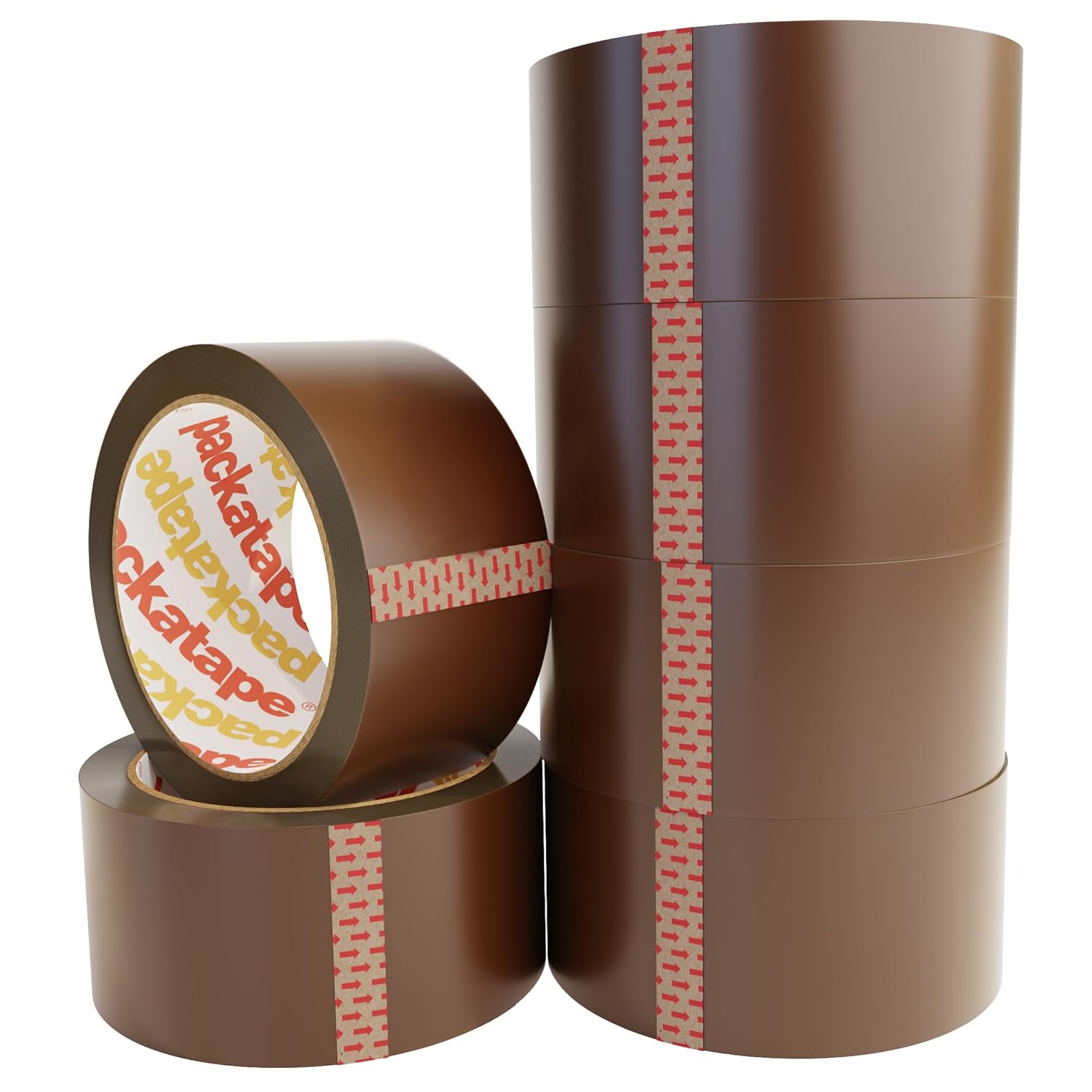 BROWN Tape x 6 rolls 48mm x 66m