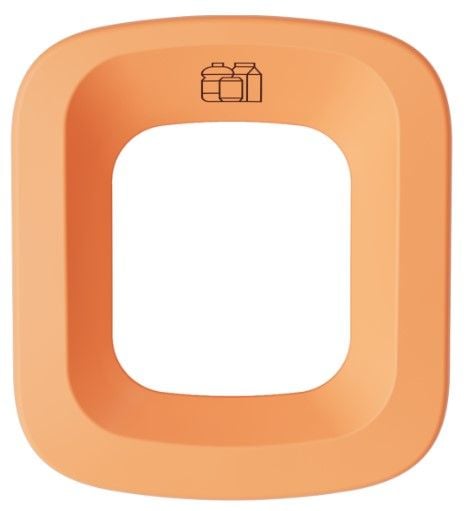 Ubin Mini Lid - Orange Plastic & Metal