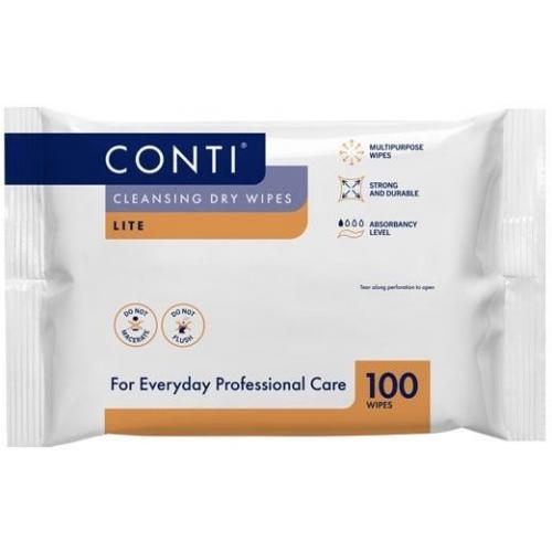 Conti Cleansing Dry Wipes Lite x100