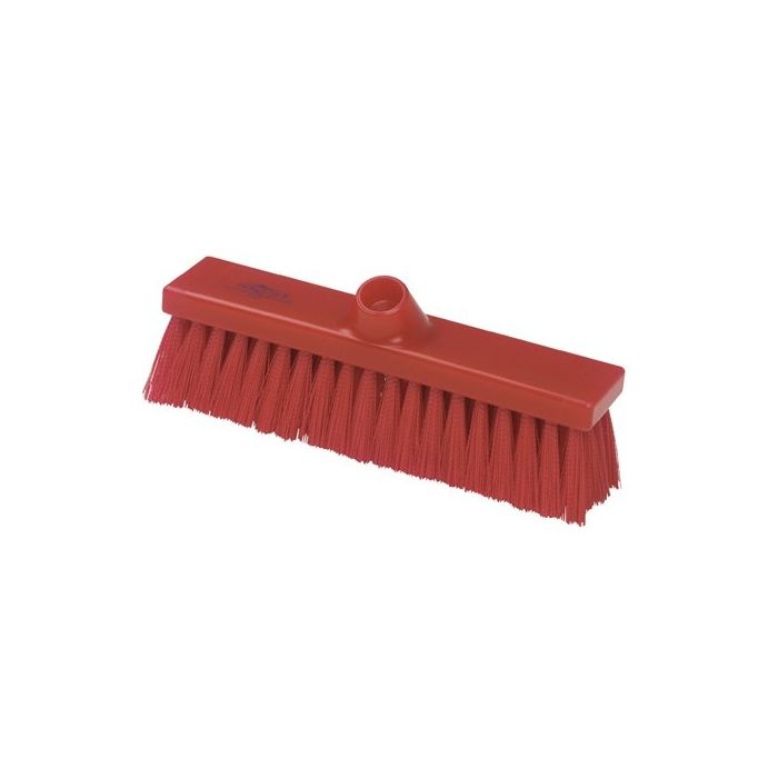 Premier Flat Sweeping Broom Head Stiff Red