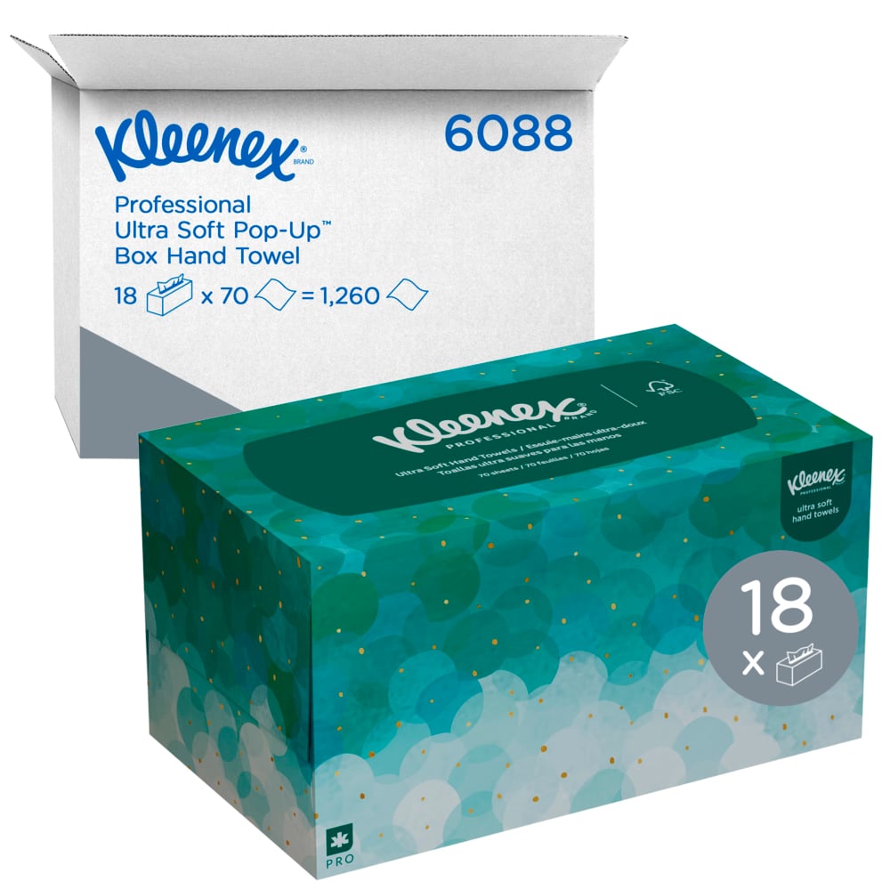 Kleenex Ultra Pop Up Towels 18 x 70 (1260)