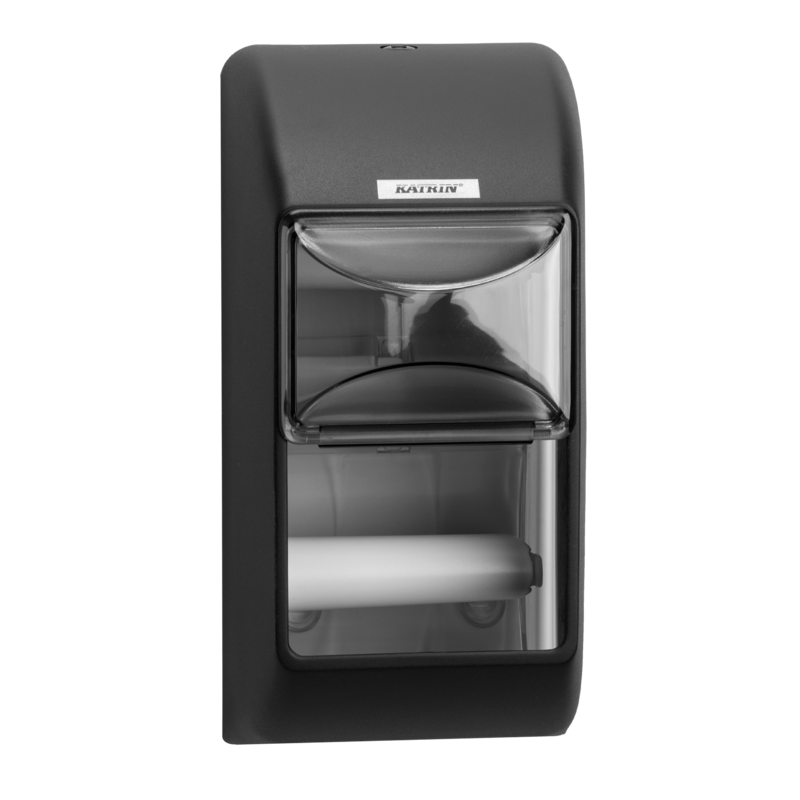 Katrin Inclusive Toilet 2 Roll Dispenser, Black