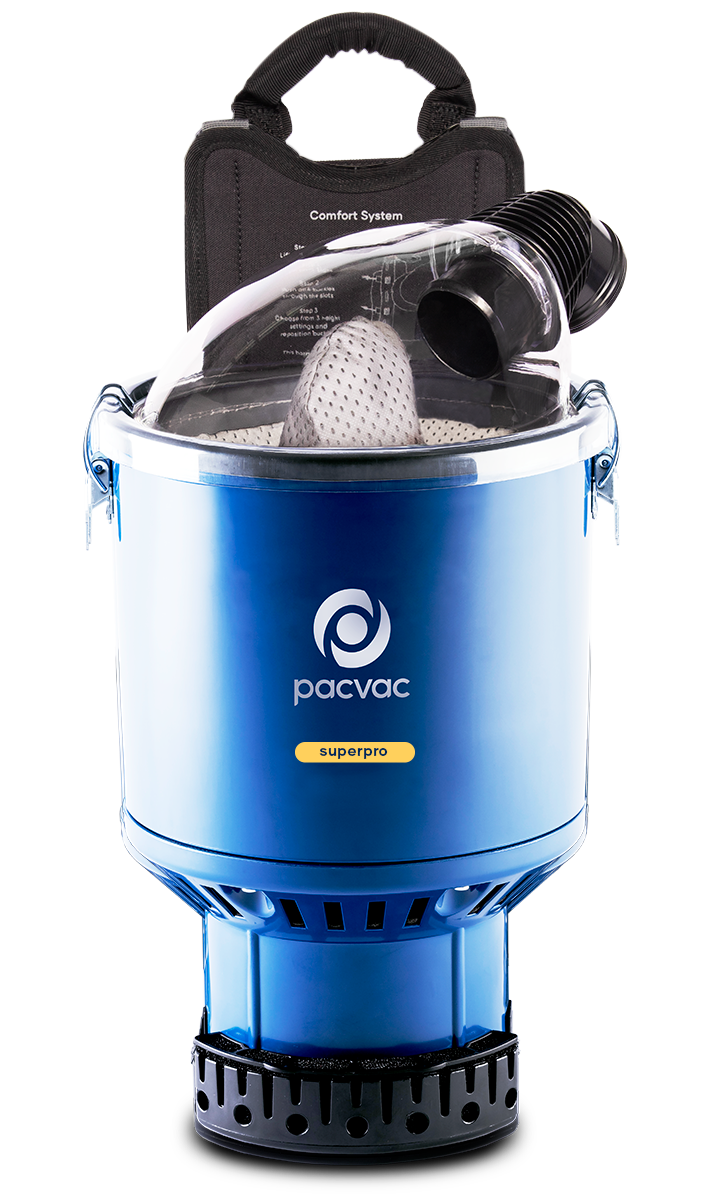 Pacvac Superpro Backpack Vac with 18m cord